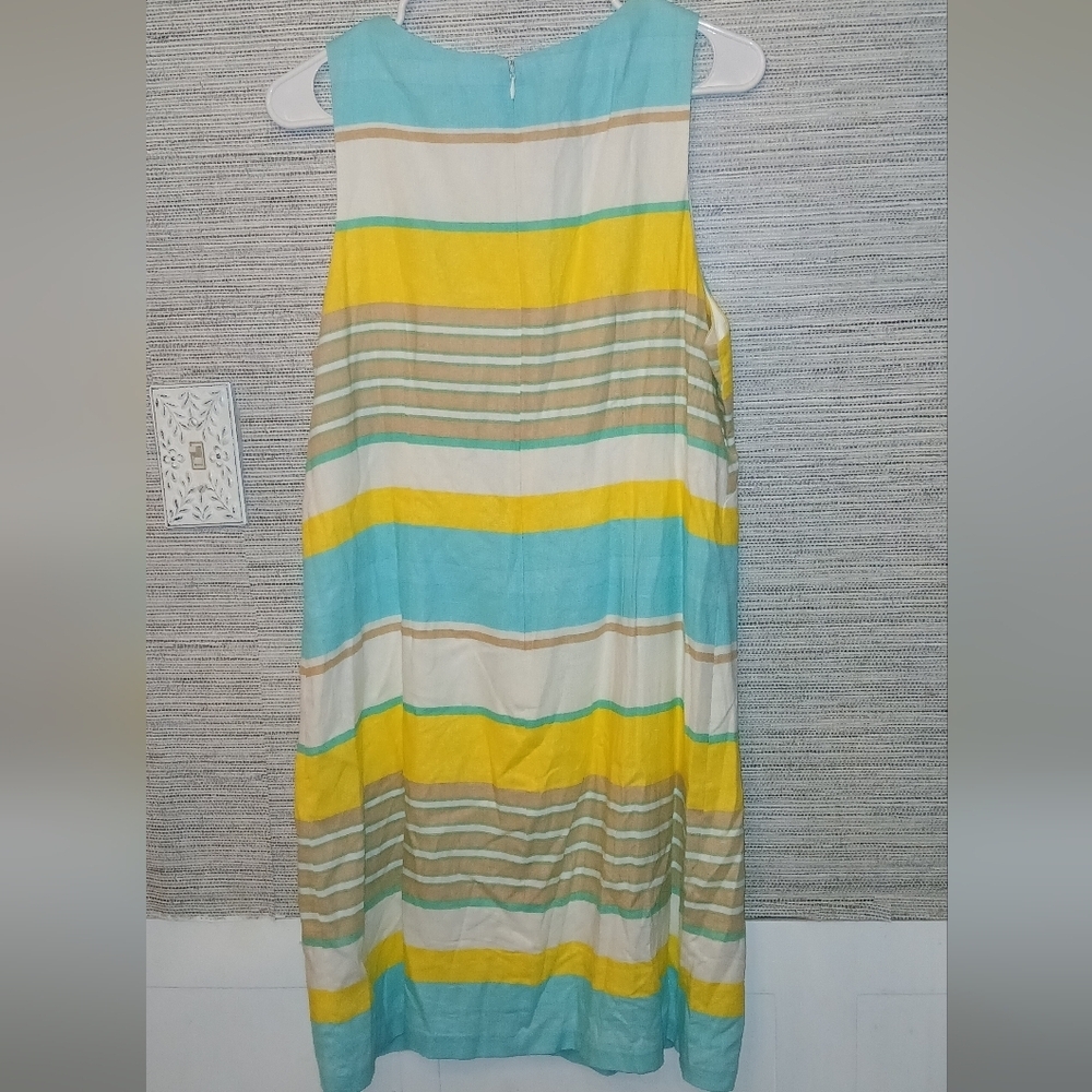 London Times Linen Blend Shift Dress​ - Picture 5 of 8